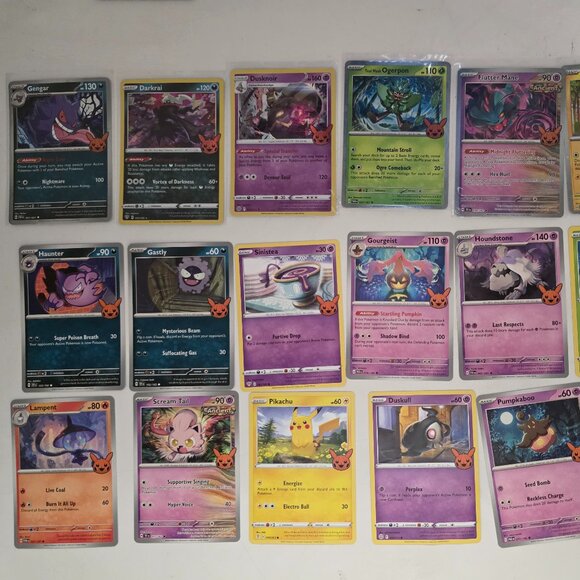 Pokemon TCG Trick or Treat Lot 19 Cards 7 Holos + Magikarp Detective Pikachu - Picture 1 of 5